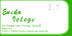 eniko velegi business card